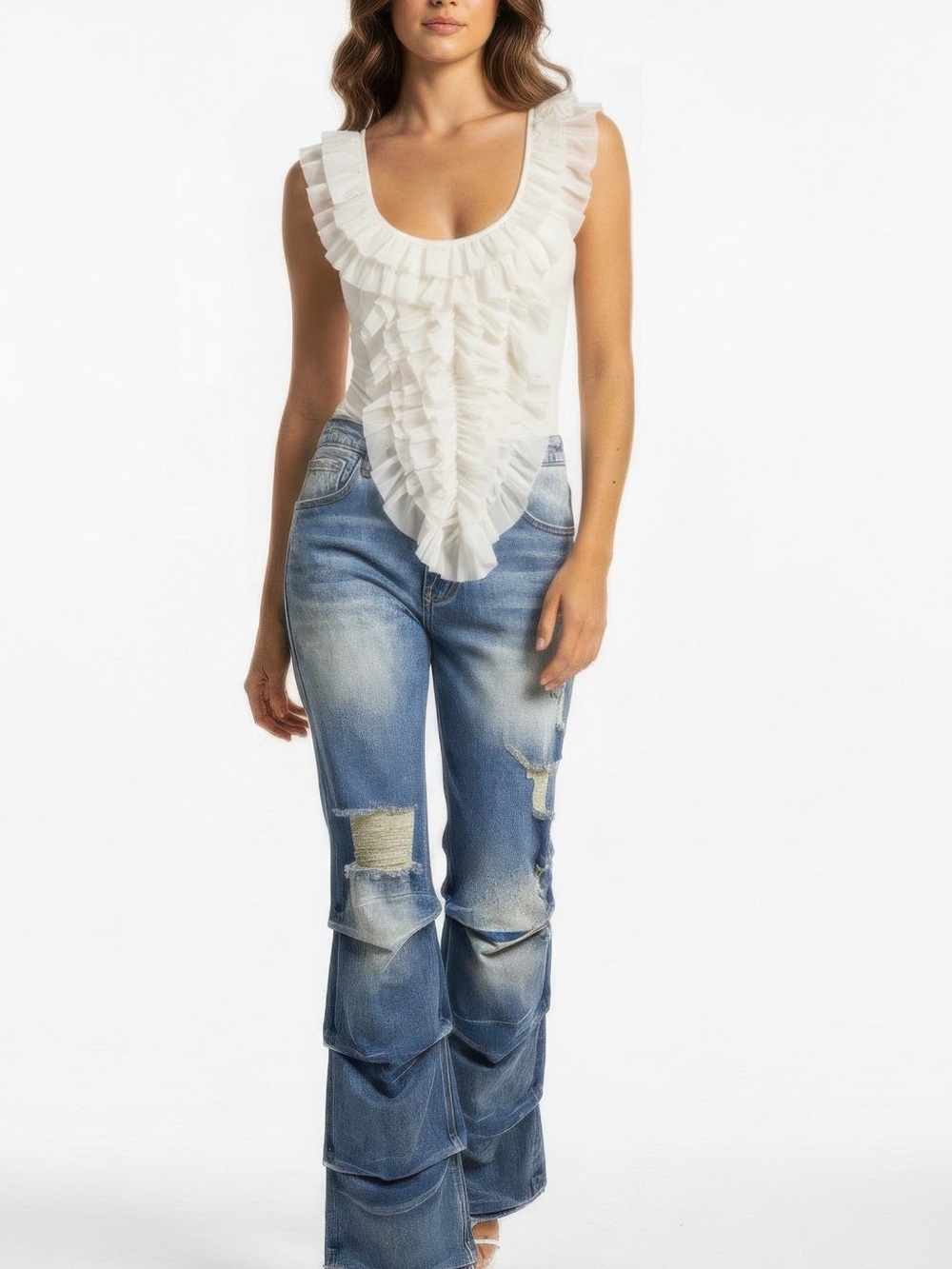 Fairytale Ruffle Cascade Tank - Picture 2 of 5